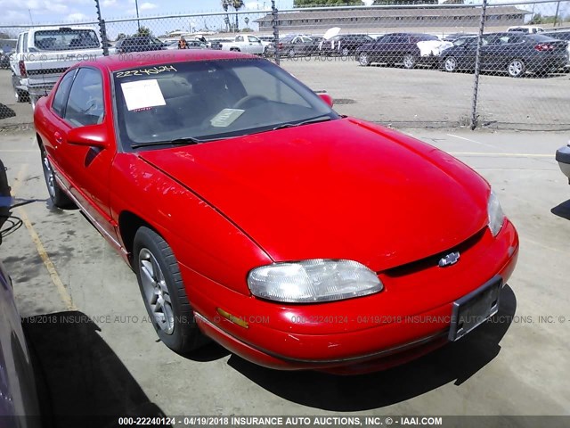 2G1WW12M0X9258736 - 1999 CHEVROLET MONTE CARLO LS RED photo 1