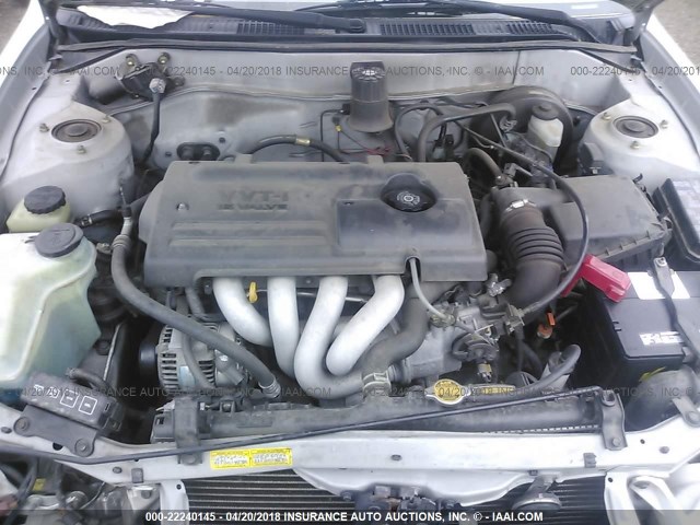 2T1BR12E61C419345 - 2001 TOYOTA COROLLA CE/LE/S SILVER photo 10