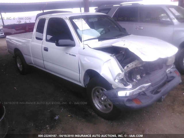 4TAVN52NXYZ633833 - 2000 TOYOTA TACOMA XTRACAB WHITE photo 1