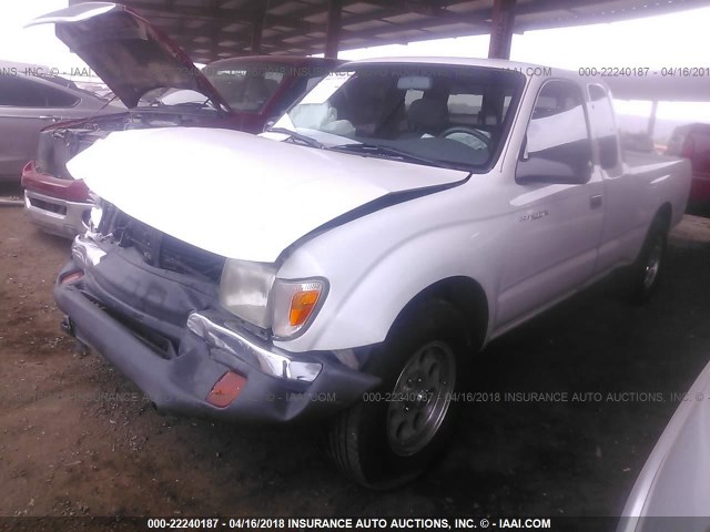 4TAVN52NXYZ633833 - 2000 TOYOTA TACOMA XTRACAB WHITE photo 2