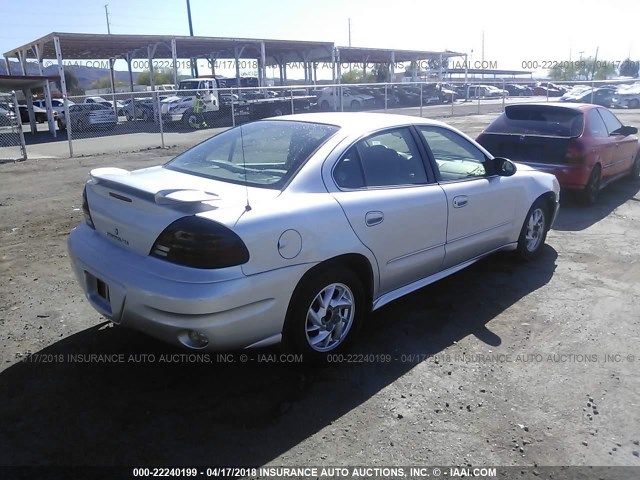 1G2NF52E24M542276 - 2004 PONTIAC GRAND AM SE1 SILVER photo 4