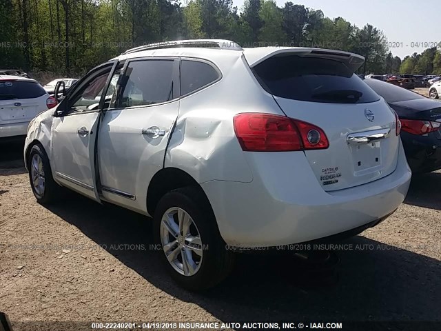 JN8AS5MT1FW165131 - 2015 NISSAN ROGUE SELECT S WHITE photo 3