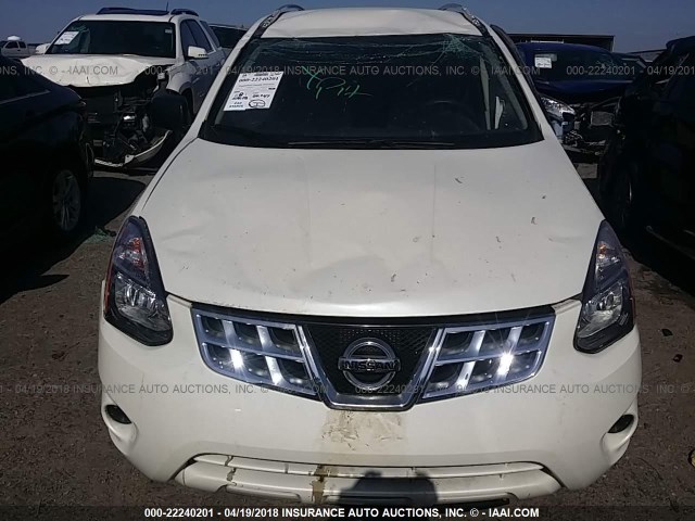 JN8AS5MT1FW165131 - 2015 NISSAN ROGUE SELECT S WHITE photo 6