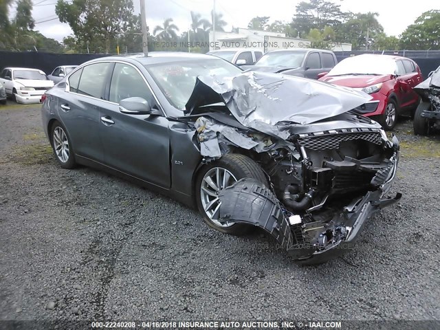 JN1CV7APXGM200067 - 2016 INFINITI Q50 PREMIUM GRAY photo 1