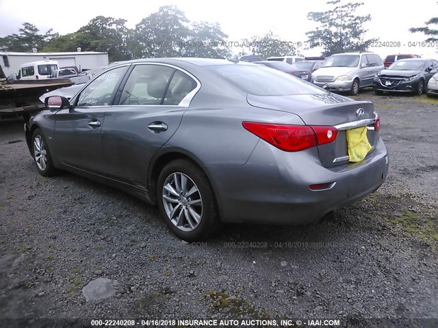 JN1CV7APXGM200067 - 2016 INFINITI Q50 PREMIUM GRAY photo 3