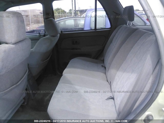 JT3GN86R6Y0153972 - 2000 TOYOTA 4RUNNER SR5 SILVER photo 8