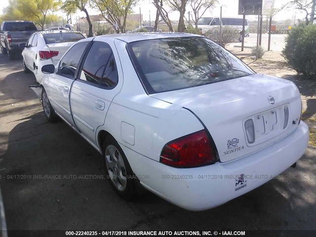 3N1CB51A64L558720 - 2004 NISSAN SENTRA 1.8S WHITE photo 3