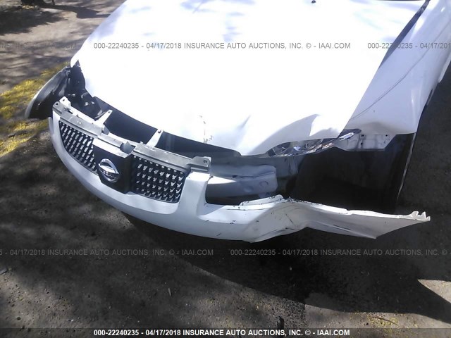 3N1CB51A64L558720 - 2004 NISSAN SENTRA 1.8S WHITE photo 6