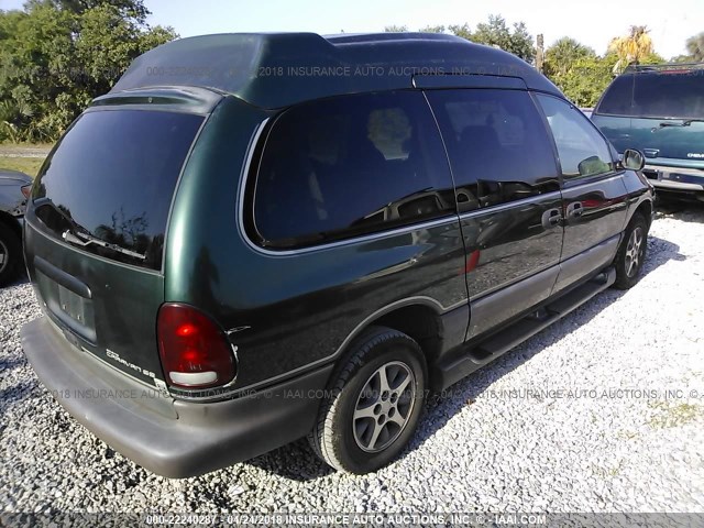 1B4GP44R5VB310597 - 1997 DODGE GRAND CARAVAN SE/SPORT GREEN photo 4