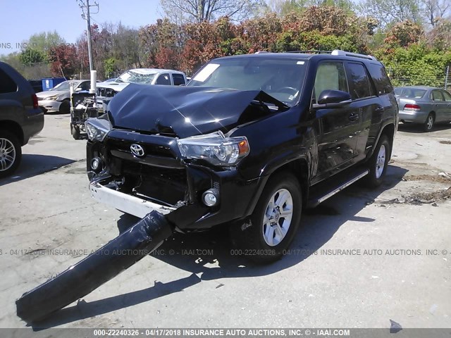 JTEZU5JR9E5077784 - 2014 TOYOTA 4RUNNER SR5/LIMITED BLACK photo 2