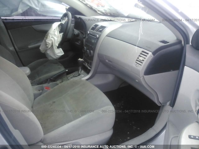 2T1BU4EE0BC546699 - 2011 TOYOTA COROLLA S/LE SILVER photo 5