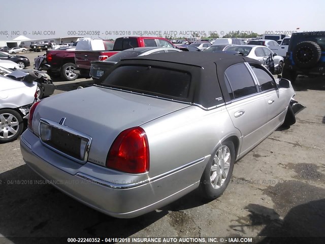 2LNBL8CV6AX613146 - 2010 LINCOLN TOWN CAR SIGNATURE LIMITED SILVER photo 4