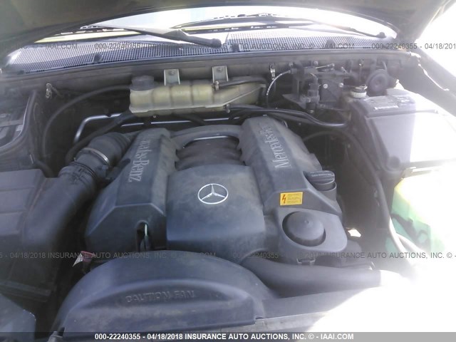 4JGAB54E32A359126 - 2002 MERCEDES-BENZ ML 320 BLACK photo 10