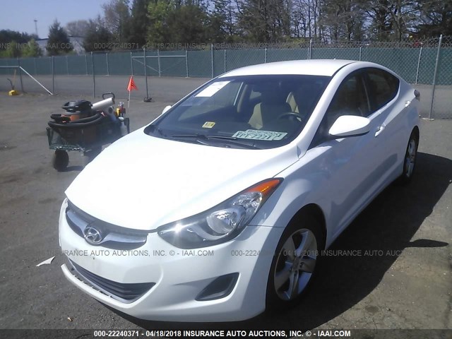 5NPDH4AE3BH047170 - 2011 HYUNDAI ELANTRA GLS/LIMITED WHITE photo 2