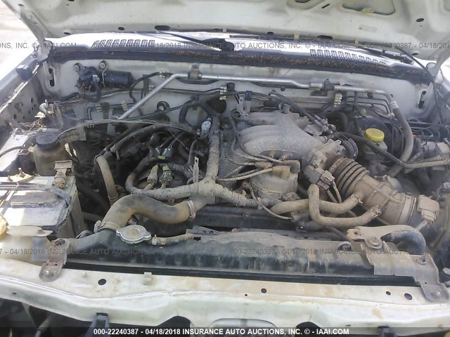 5N1ED28Y42C522482 - 2002 NISSAN XTERRA XE/SE WHITE photo 10