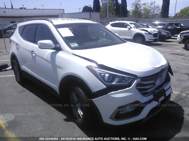 5NMZU3LB1HH022191 - 2017 HYUNDAI SANTA FE SPORT  WHITE photo 1