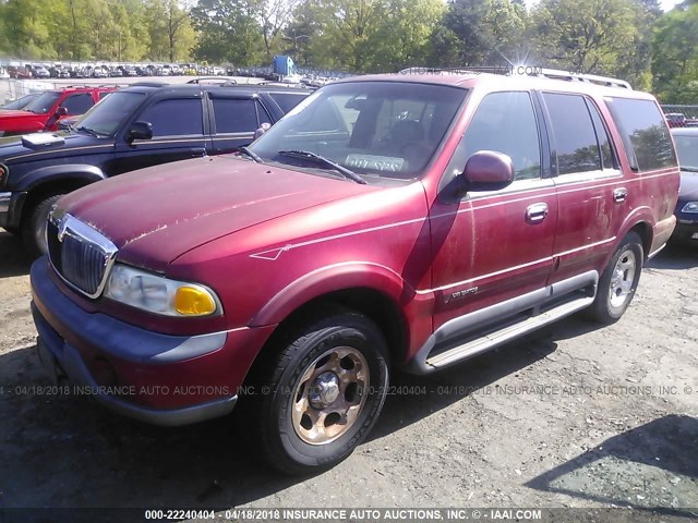 5LMPU28L1WLJ19821 - 1998 LINCOLN NAVIGATOR 红色 照片 2