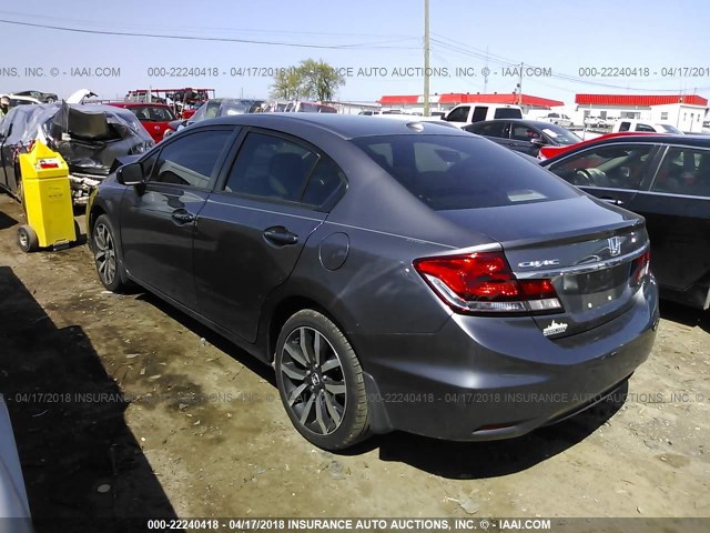 2HGFB2F98FH514884 - 2015 HONDA CIVIC EXL Boz foto 3