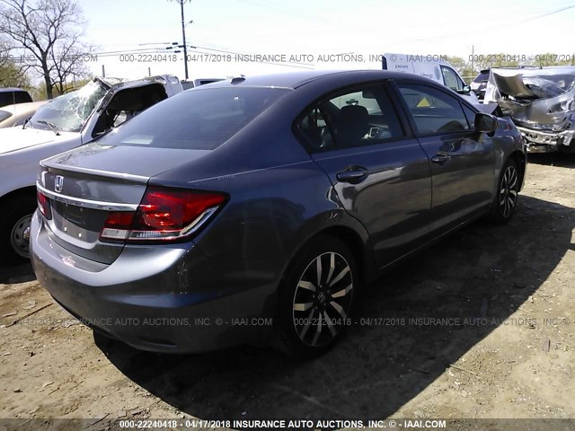 2HGFB2F98FH514884 - 2015 HONDA CIVIC EXL Boz foto 4