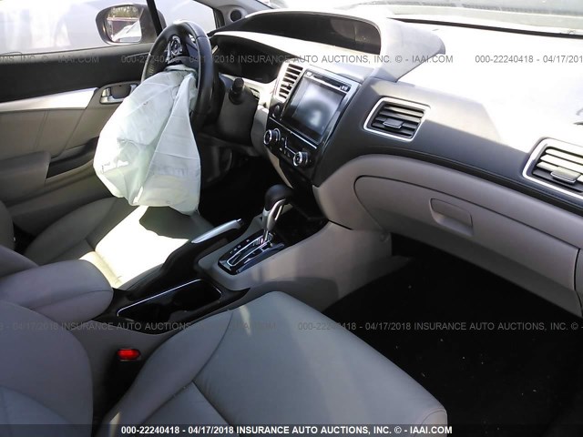 2HGFB2F98FH514884 - 2015 HONDA CIVIC EXL Boz foto 5