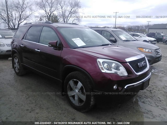 1GKLRMED3AJ264593 - 2010 GMC ACADIA SLT-1 Czerwony zdjęcie 1