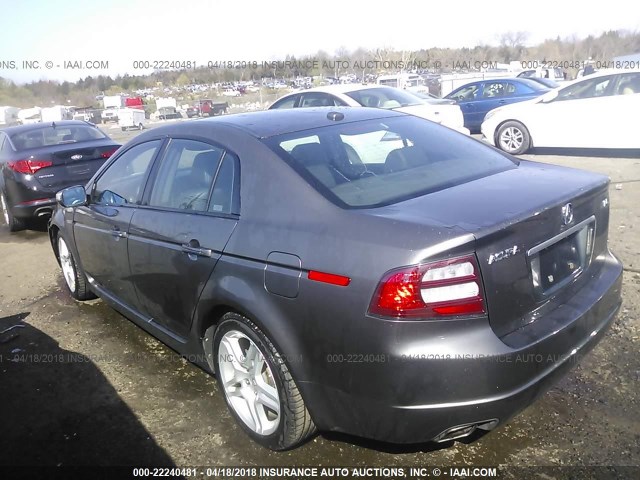 19UUA66297A029514 - 2007 ACURA TL GRAY photo 3