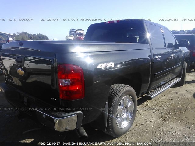 3GCRKTE34AG228652 - 2010 CHEVROLET SILVERADO K1500 LTZ BLACK photo 4