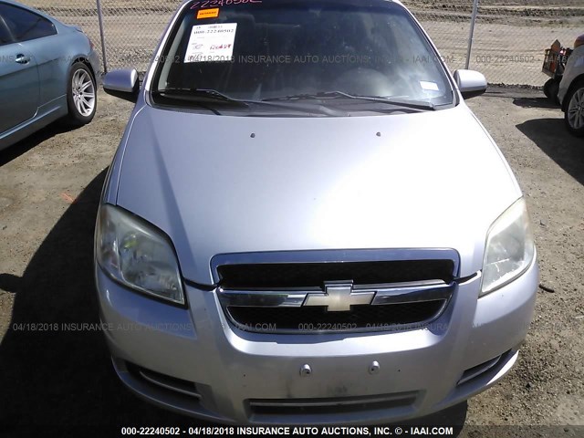 KL1TD56E79B625988 - 2009 CHEVROLET AVEO LS/LT 银色 照片 6