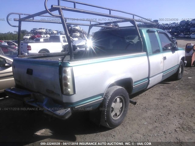 2GTEC19H3R1541704 - 1994 GMC SIERRA C1500 GREEN photo 4