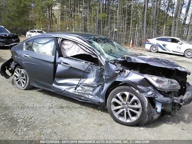 1HGCR2F57DA055922 - 2013 HONDA ACCORD SPORT GRAY photo 6