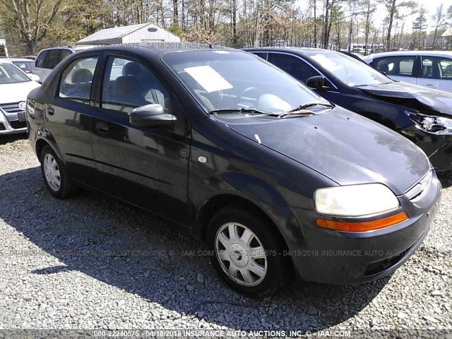 KL1TD52675B347313 - 2005 CHEVROLET AVEO LS 黑色 照片 1