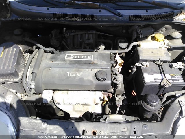KL1TD52675B347313 - 2005 CHEVROLET AVEO LS 黑色 照片 10