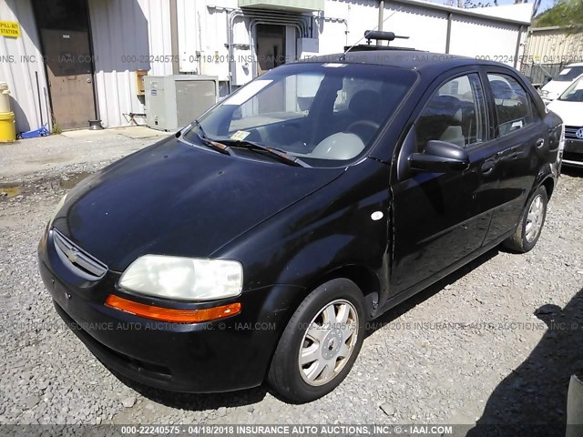 KL1TD52675B347313 - 2005 CHEVROLET AVEO LS 黑色 照片 2
