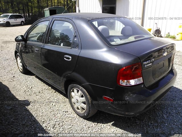 KL1TD52675B347313 - 2005 CHEVROLET AVEO LS 黑色 照片 3