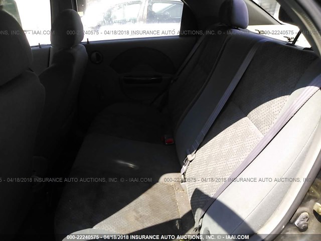KL1TD52675B347313 - 2005 CHEVROLET AVEO LS 黑色 照片 8