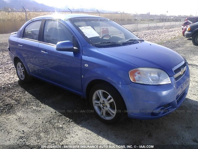 KL1TD56638B216491 - 2008 CHEVROLET AVEO LS BLUE photo 1