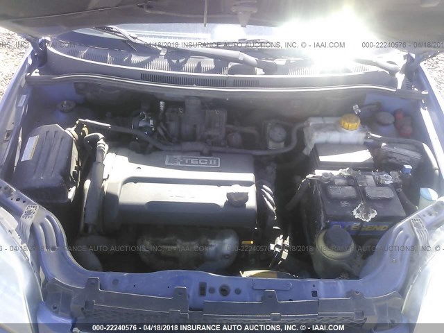KL1TD56638B216491 - 2008 CHEVROLET AVEO LS BLUE photo 10