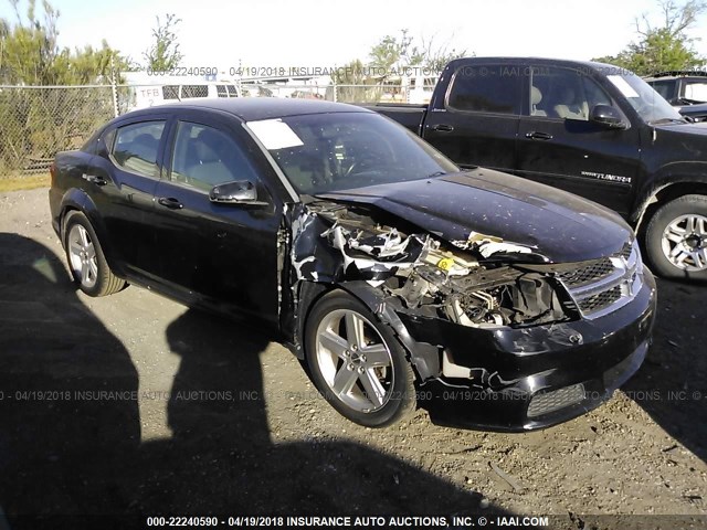 1B3BD1FB5BN559093 - 2011 DODGE AVENGER MAINSTREET BLACK photo 1