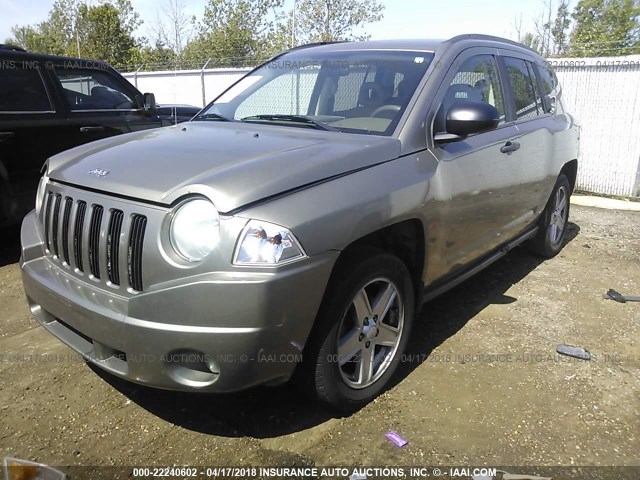 1J8FT47087D370610 - 2007 JEEP COMPASS BROWN photo 2