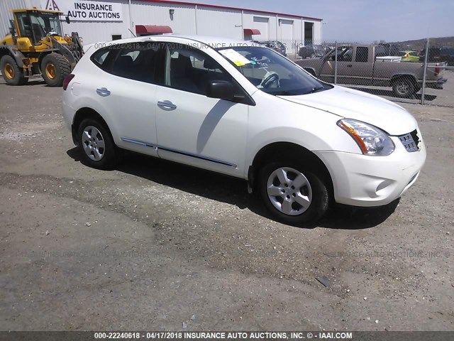 JN8AS5MT5CW284408 - 2012 NISSAN ROGUE S/SV WHITE photo 1