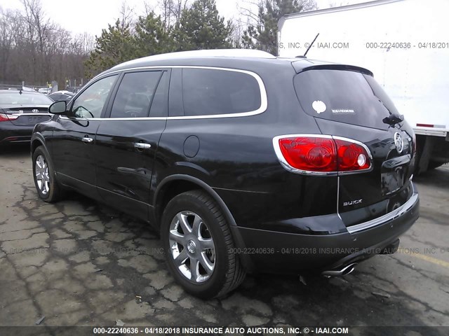 5GAEV23718J234960 - 2008 BUICK ENCLAVE CXL BLACK photo 3