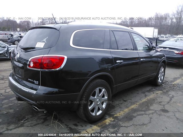 5GAEV23718J234960 - 2008 BUICK ENCLAVE CXL BLACK photo 4