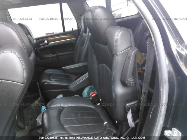 5GAEV23718J234960 - 2008 BUICK ENCLAVE CXL BLACK photo 8