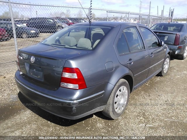 3VWRK69M94M015090 - 2004 VOLKSWAGEN JETTA GL GRAY photo 4