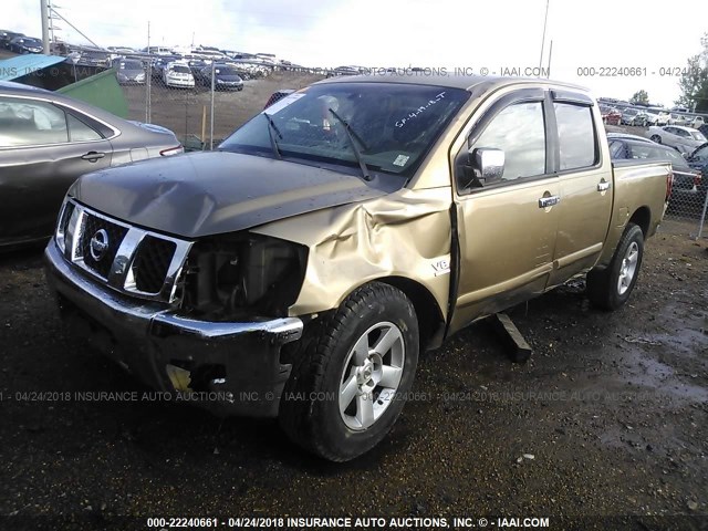 1N6AA07A54N569755 - 2004 NISSAN TITAN XE/SE/LE Champagne photo 2