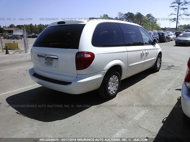 2C4GP24R13R271772 - 2003 CHRYSLER TOWN & COUNTRY  WHITE photo 4