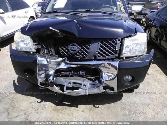 5N1AA08A54N732515 - 2004 NISSAN ARMADA SE/LE BLACK photo 6