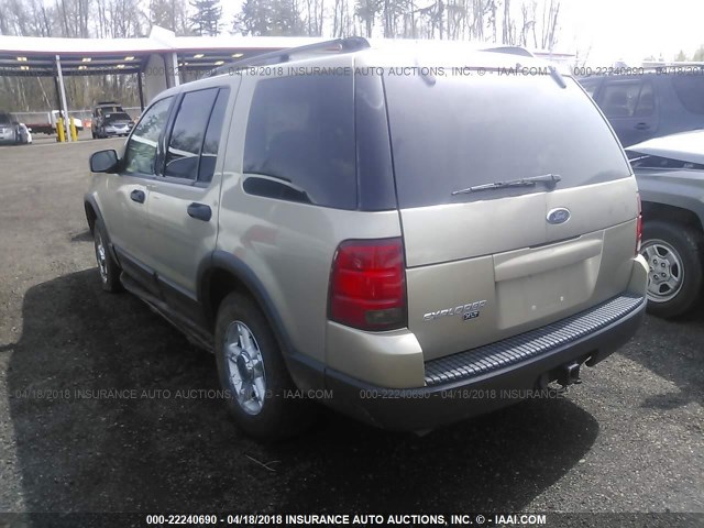 1FMZU73K33UA97429 - 2003 FORD EXPLORER XLT/XLT SPORT/NBX GOLD photo 3