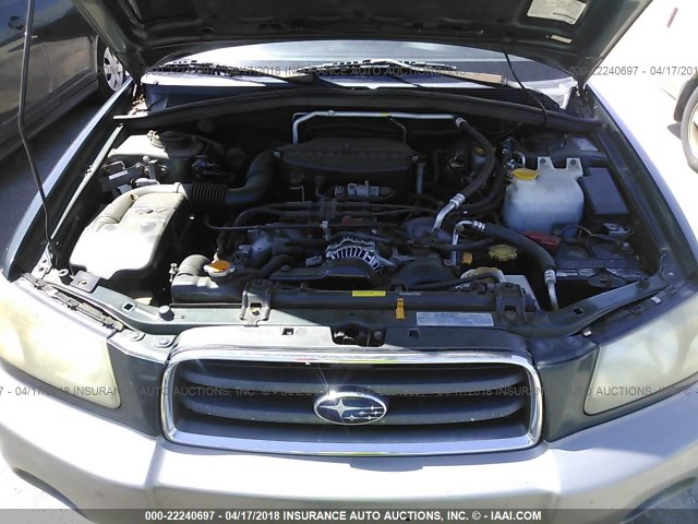 JF1SG65623H704569 - 2003 SUBARU FORESTER 2.5XS მწვანე ფოტო 10