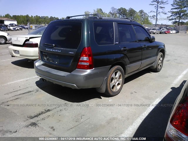 JF1SG65623H704569 - 2003 SUBARU FORESTER 2.5XS მწვანე ფოტო 4